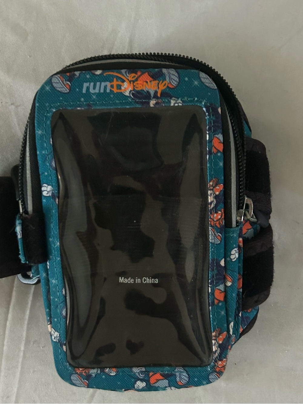 Disney Teal Floral Run Armband Phone Pouch